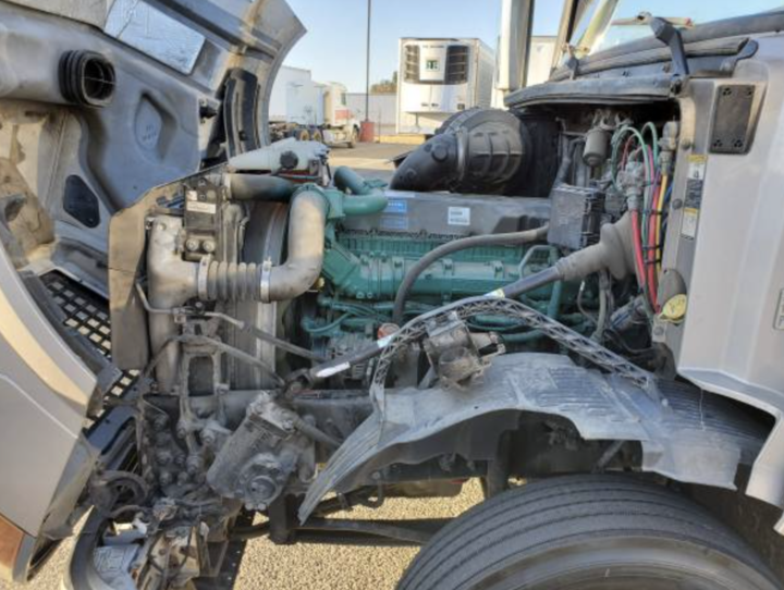 this image shows truck engine repair in Danbury, CT
