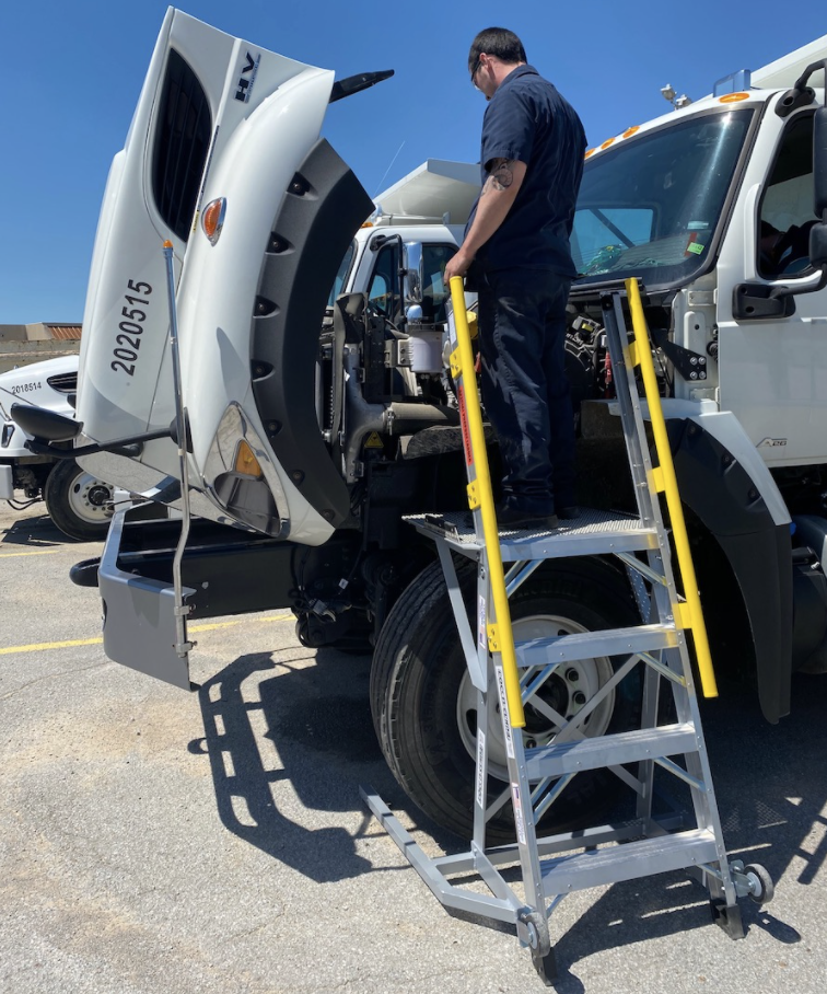 this image shows truck repair in Danbury, CT